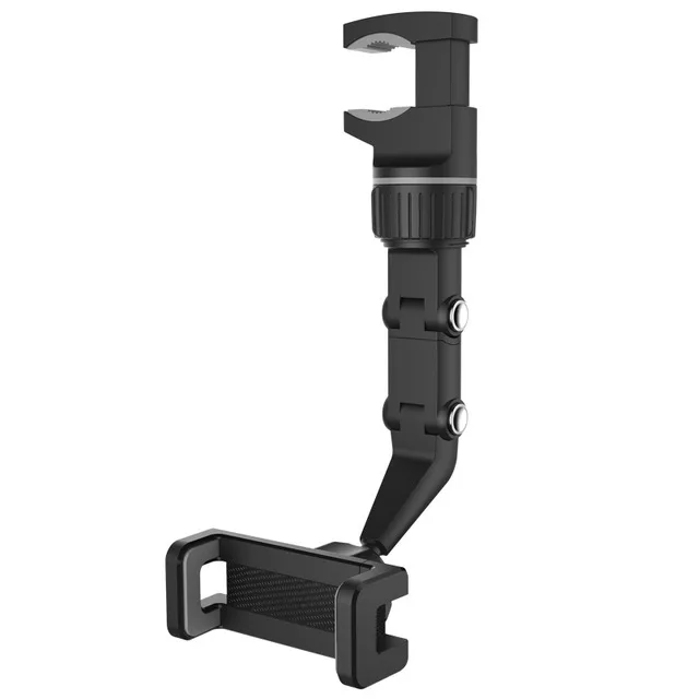 Xoay 1080 Xe Ô Tô Kẹp Áo Chống Nắng Tôn Điện Thoại Điện Thoại Đa Năng Cho iPhone XS GPS Gương Chiếu Hậu Đứng Xe Ô Tô di Động Kẹp mobile wall stand Holders & Stands