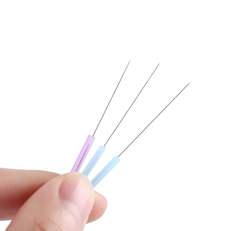 EAKU 500 Pcs 5PB Plastic Handle Acupuncture Needle EACU Micro Needle Beauty Massage Face disposable acupuncture needle