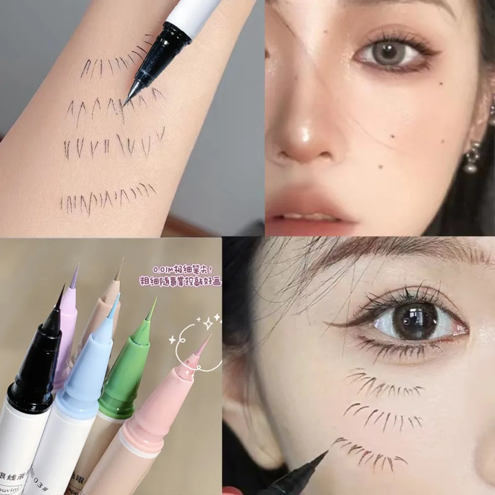 

Extremely Fine Natural Eye Makeup Waterproof Non Smudging Color Eyeliner Pen Long-lasting Liquid Eyeliner Easy to Wear