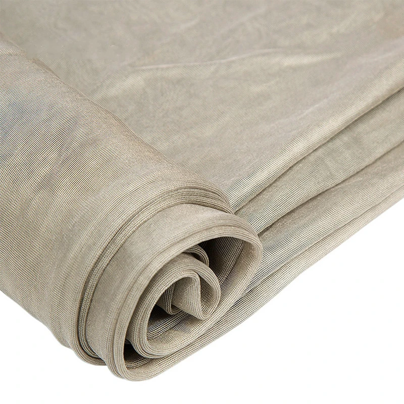 Silver Fiber Stretchable Fabric Radiation Protection Material Silver Conductive Fabric EMF RFID Blocking