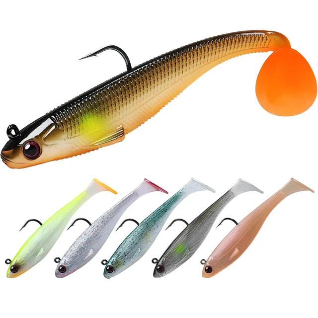 Truscend Soft Silicone Fishing Tackle Lures Artificial Bait Bionic