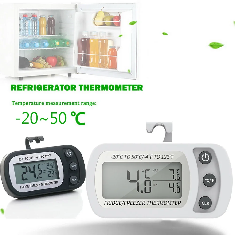 

Magnetic Waterproof Refrigeration Refrigerator Hanging Temperature Meter Freezer Thermometer Fridge Kitchen Tool