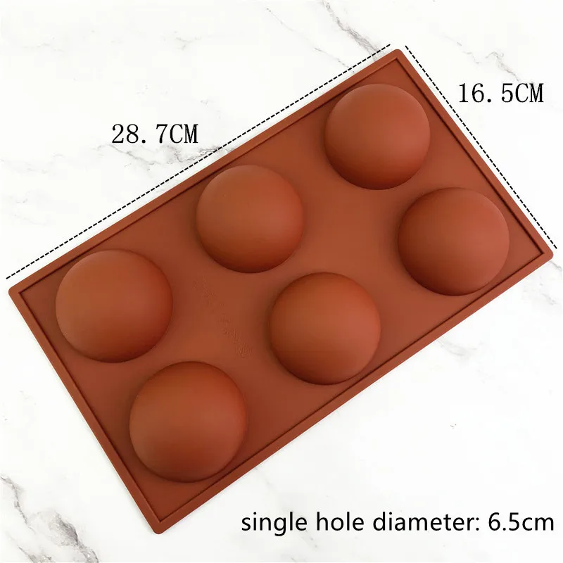 DIY 3D Ball Round Half Sphere Silicone Molds for Baking Pudding Mousse Chocolate Cake Decoration Mold Kitchen Accessories Tools