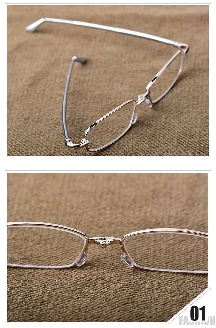 Faltbare tragbare Lesebrille Anti-Ermüdungs-Natur kristallglas linse Hochwertige hoch auflösende Antibes chlag brille – Detail 7