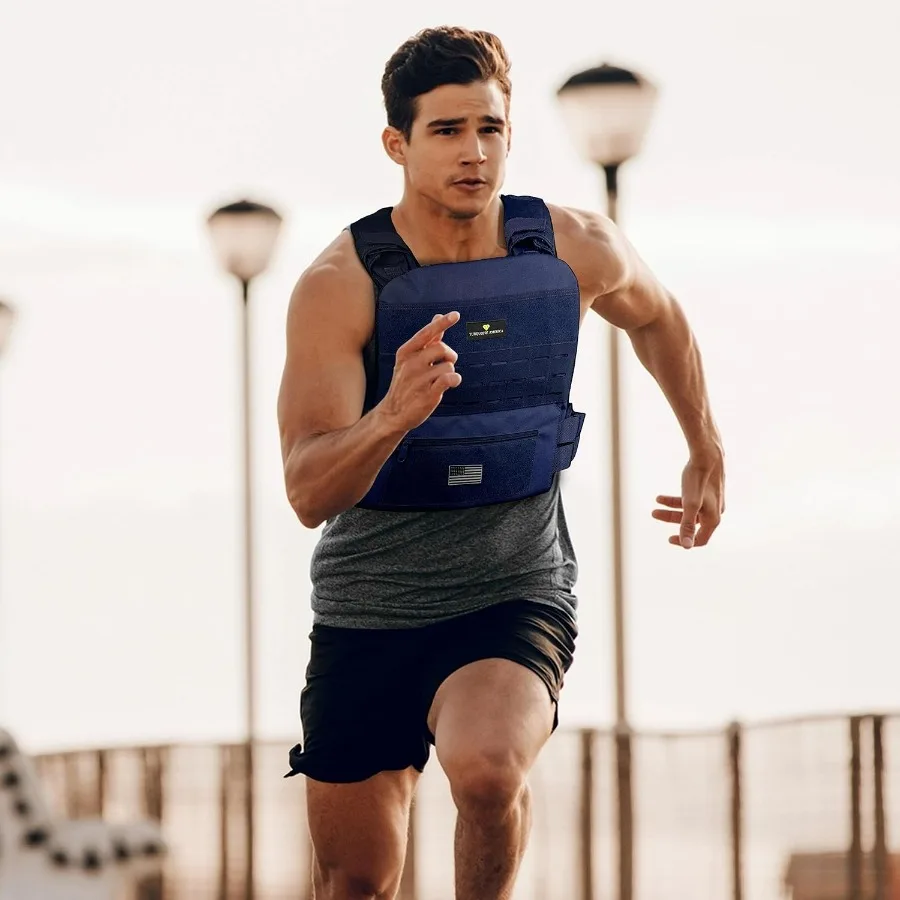 Adjustable Weighted Vest – Tactical Weight Vest for Men & Women, Perfect for Running, Rucking, Murph Workouts, & Strength Traini