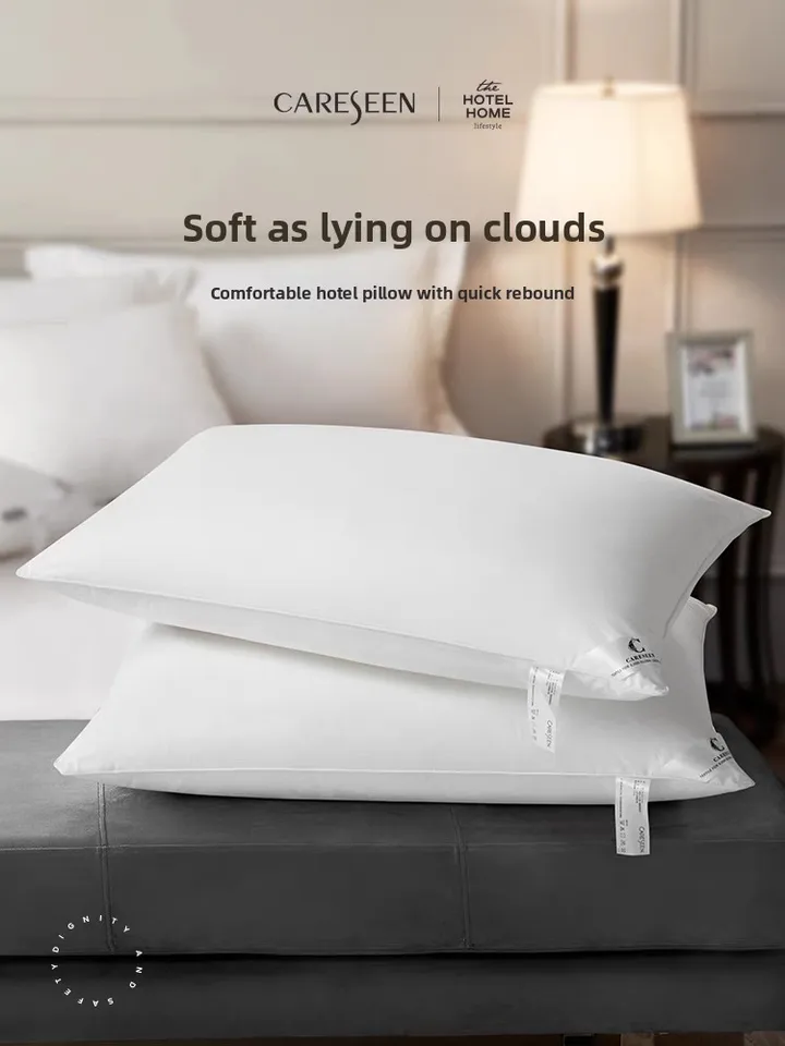 Hotel Quality Soft 100% Polycotton Anti Allergy White Medium Firm Support Pillow | UK