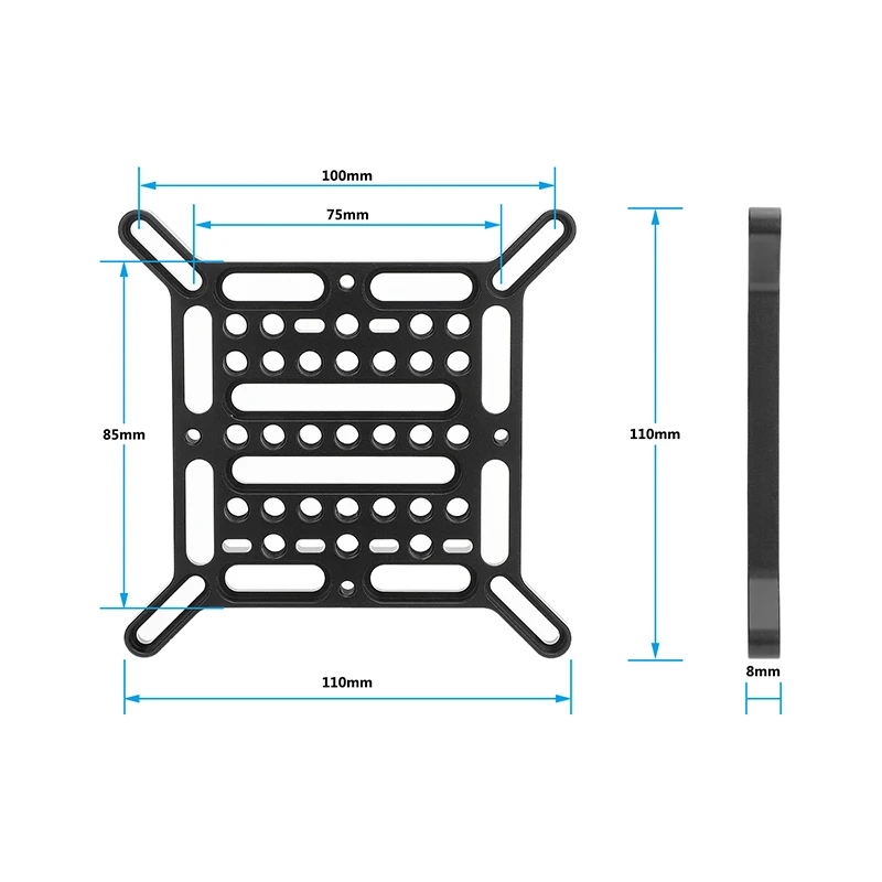 CAMVATE Multipurpose Cheese Plate with 75 x 75mm & 100 x 100mm VESA Mount For Monitor Bracket Photography Video Accessories