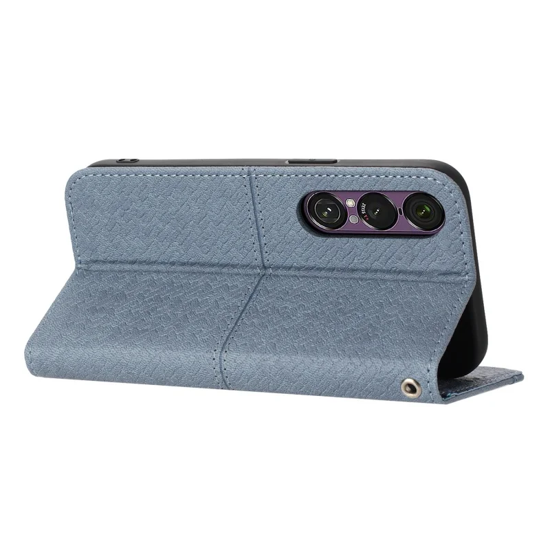 Magnetic Leather Zipper Wallet Phone Case with Card Slots and Wrist Strap