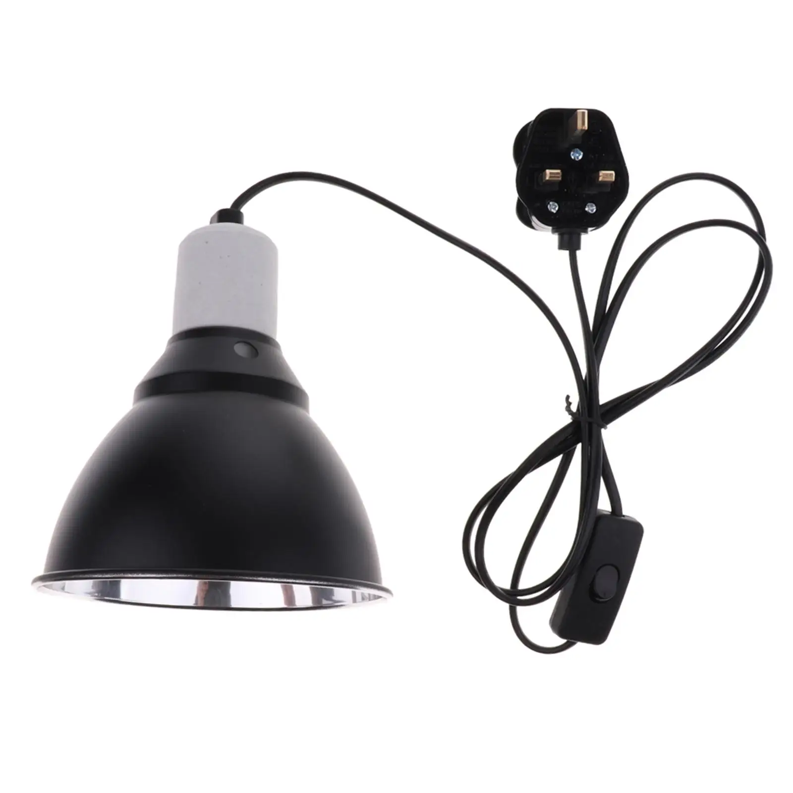 Metal Ceramic Heat Lamp Reflector UVB Light Holder Reptile Brooder E27