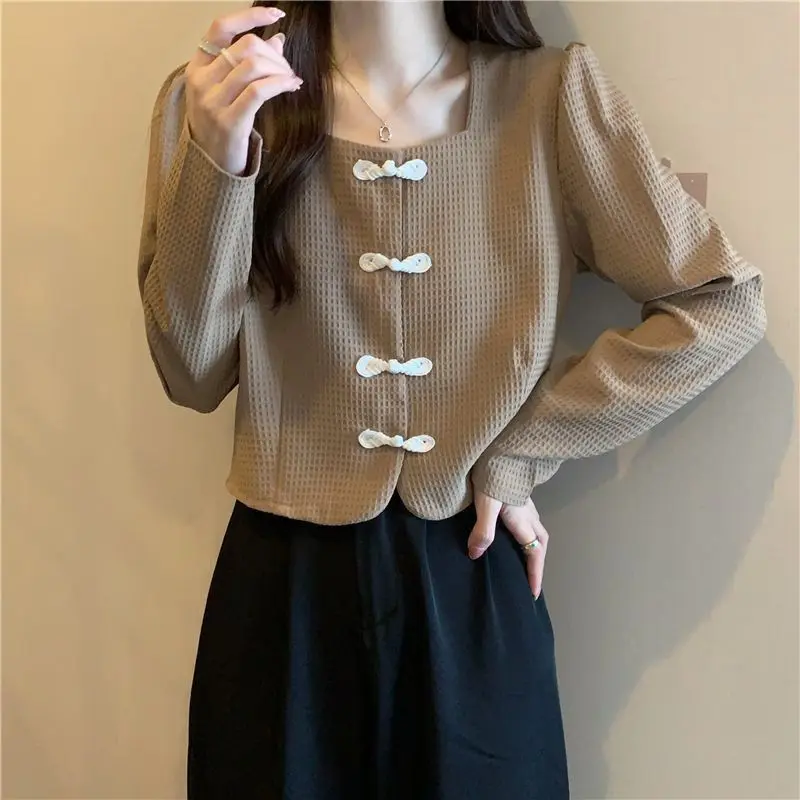 Cardigans Women Chinese Style Button New Design Autumn Tender Fashion Ladies Cropped Sweaters Elegant Basics design basics from ideas to products