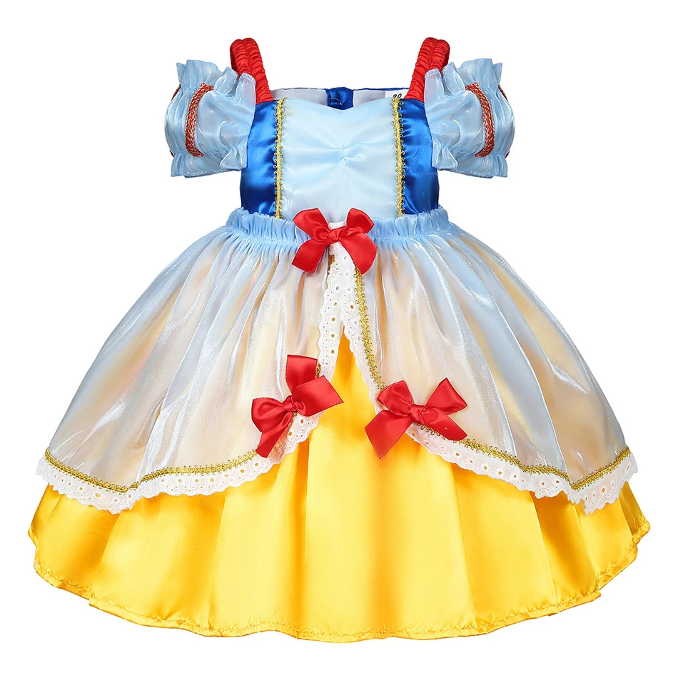 Snow White Lolita Dress Girls Birthday Dress Summer New Children One Year Old Puffy Dress Halloween