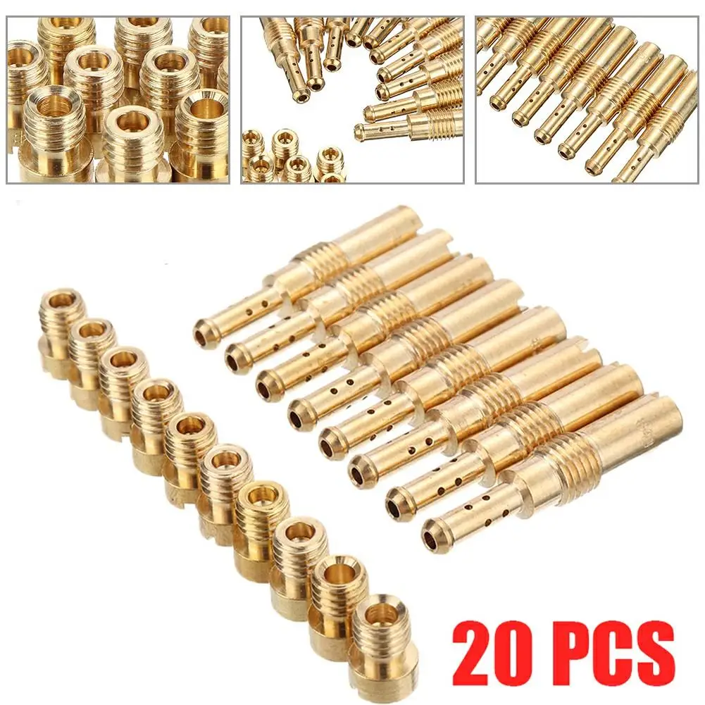 20pcs/set Carburetor Main Jet For Pwkkeihin Oko Cvk Style Gy6 Cvk Main