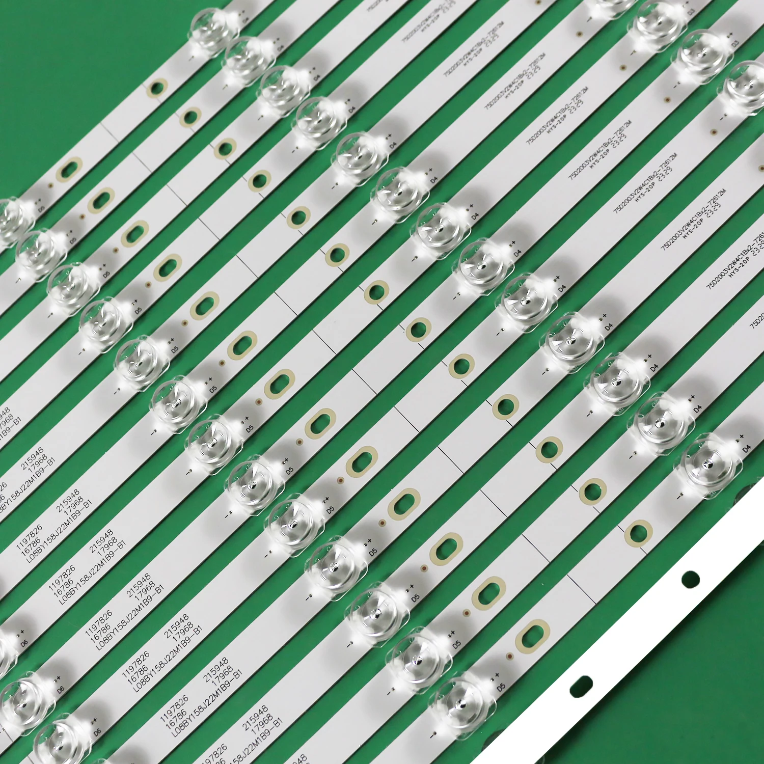 Faixa de Retroiluminação Led para Hisense H75a6500 Hz75e5a 75e3d 75r6 8led - Imagem 3