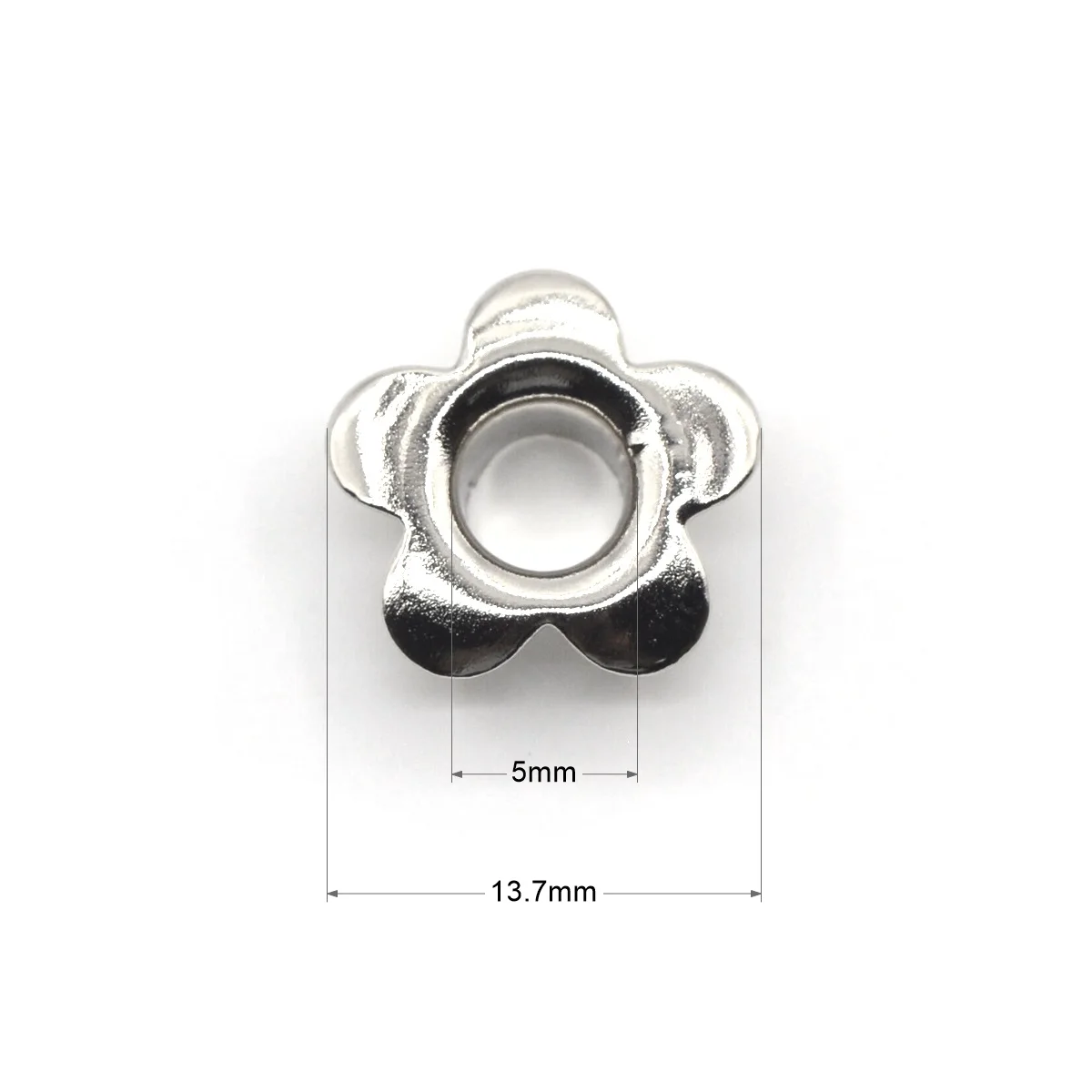 Eyelet Grommet Ring Eyelet Grommet Ring Kit Grommet Eyelet Kit KALASO 100sets Silver Color 5mm Flower Shape Grommet Eyelet Washer Fit Leather Craft Shoes Belt Cap DIY Accessories