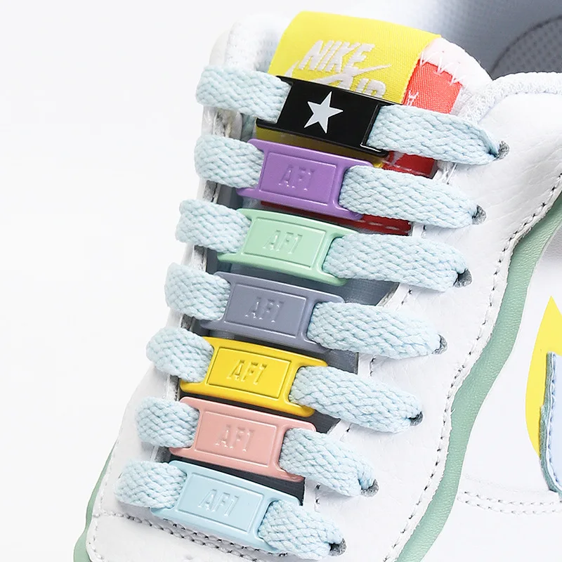 AF1 Shoelace Buckle Metal Shoelaces Shoe Accessories Metal Lace Lock Sneaker Kits Lace Buckle