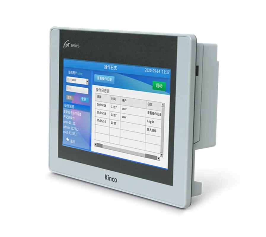 

Интерфейс Kinco HMI Human Machine GT100E, Wi-Fi, 4G, Ethernet, сенсорный экран, 1024*600, RS232/RS485/RS422