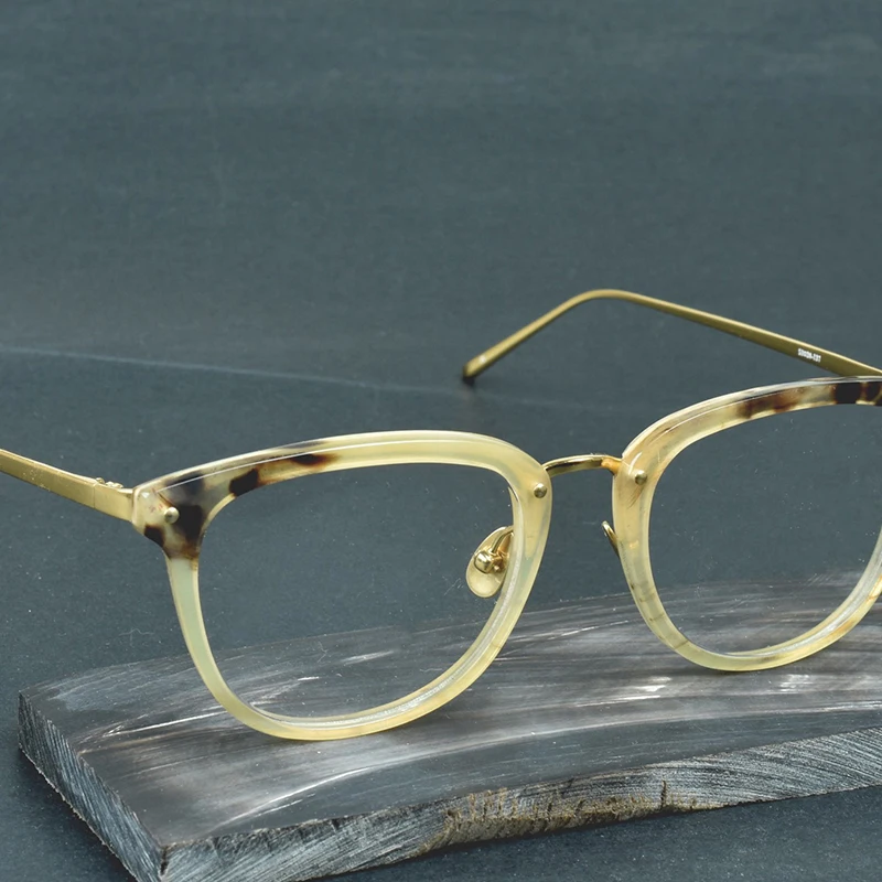 

Japan Luxury designer glasses frame Handmade Natural horn round optical eyewearmen Myopia reading women prescription eyeglasses