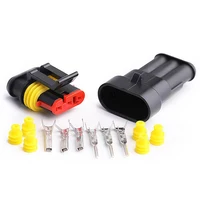 3Pin Waterproof AMP Auto Connector 18AWG M/F 1.5mm Term Quick Disconnect for Car Truck VehicleDJ7031-1.5-11/21 282087-1/282105-1 6