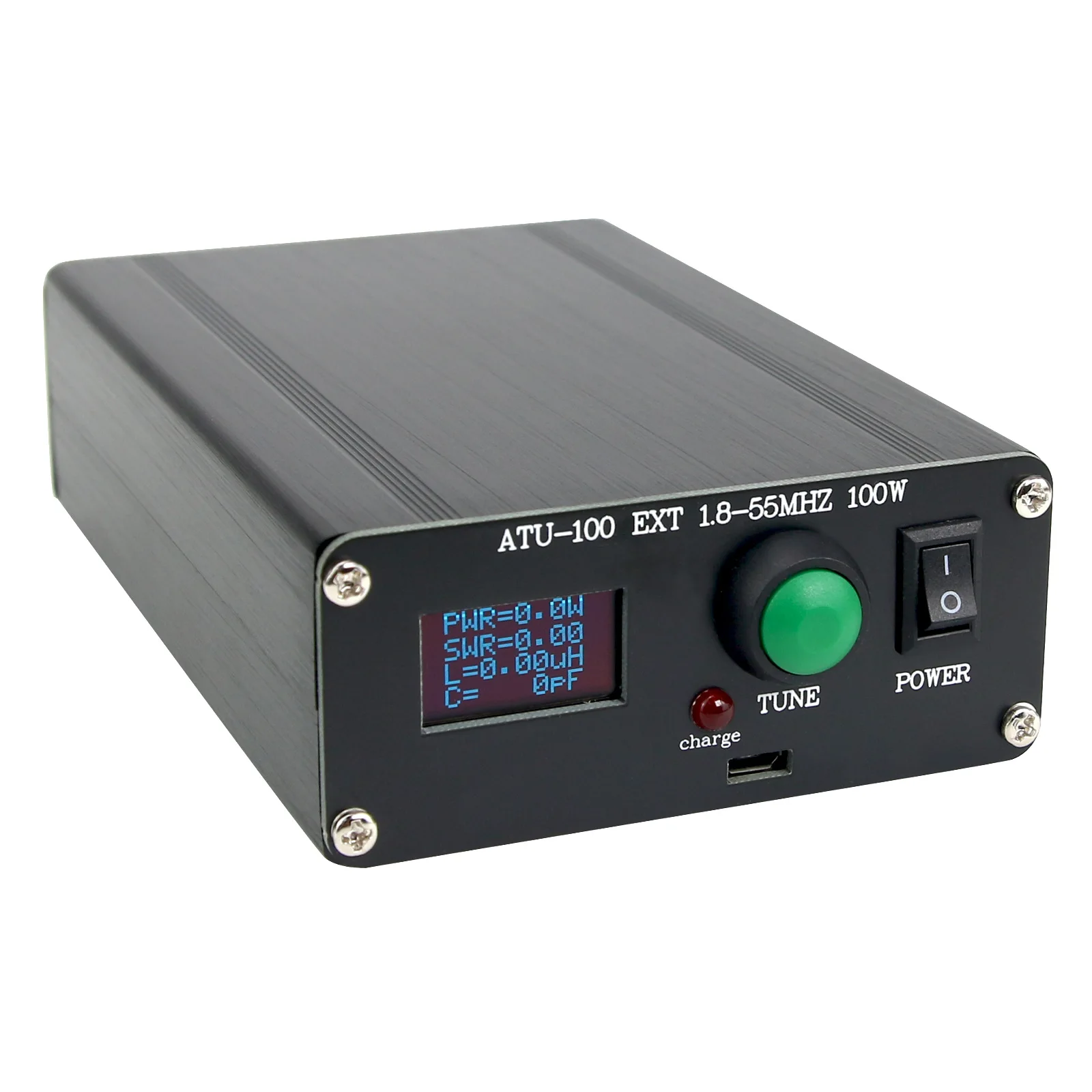 ATU-100 Automatic Antenna Tuner OLED Display 1.8-50MHz 3.2 Firmware Programmed Open Source Shortwave 6