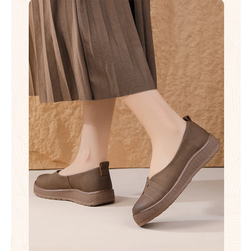 Retro Platform Loafers Women 6