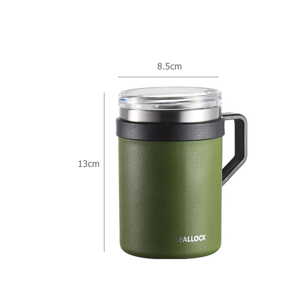 Taza De Café De 550 Ml Con Tapa Con Asa Taza De Café Térmica De