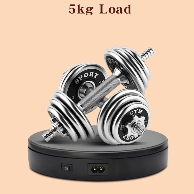 Electric Turntable 360 Rotation 5KG Noiseless Rotating Table Jewelry Watch Multifunctional Display Stands 22*22*4cm