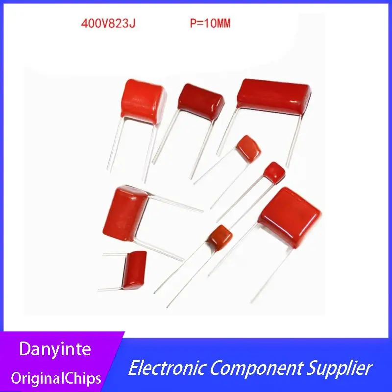 

NEW 20PCS 400V823J 823J400V Pitch 10MM 400V 823J 82NF CBB22 Polypropylene film capacitor