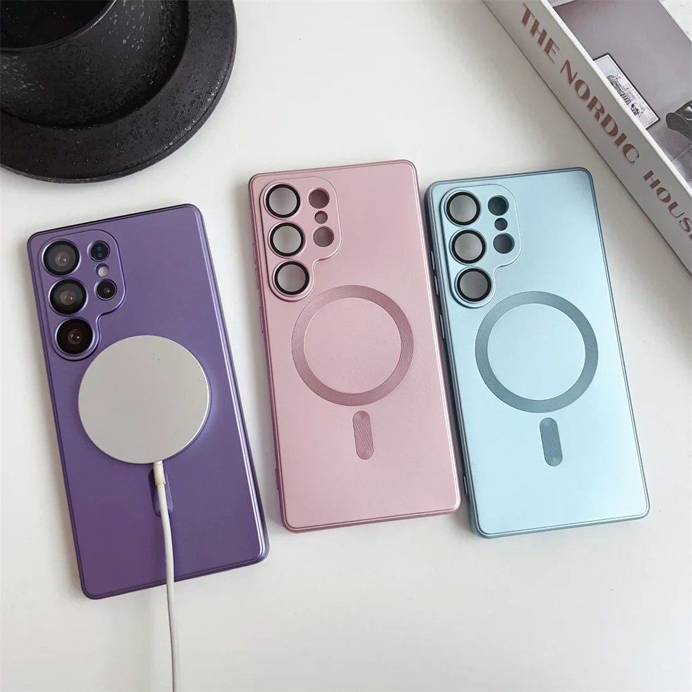 Luxury Metal Color Slim Phone Case - Premium Protective Cover