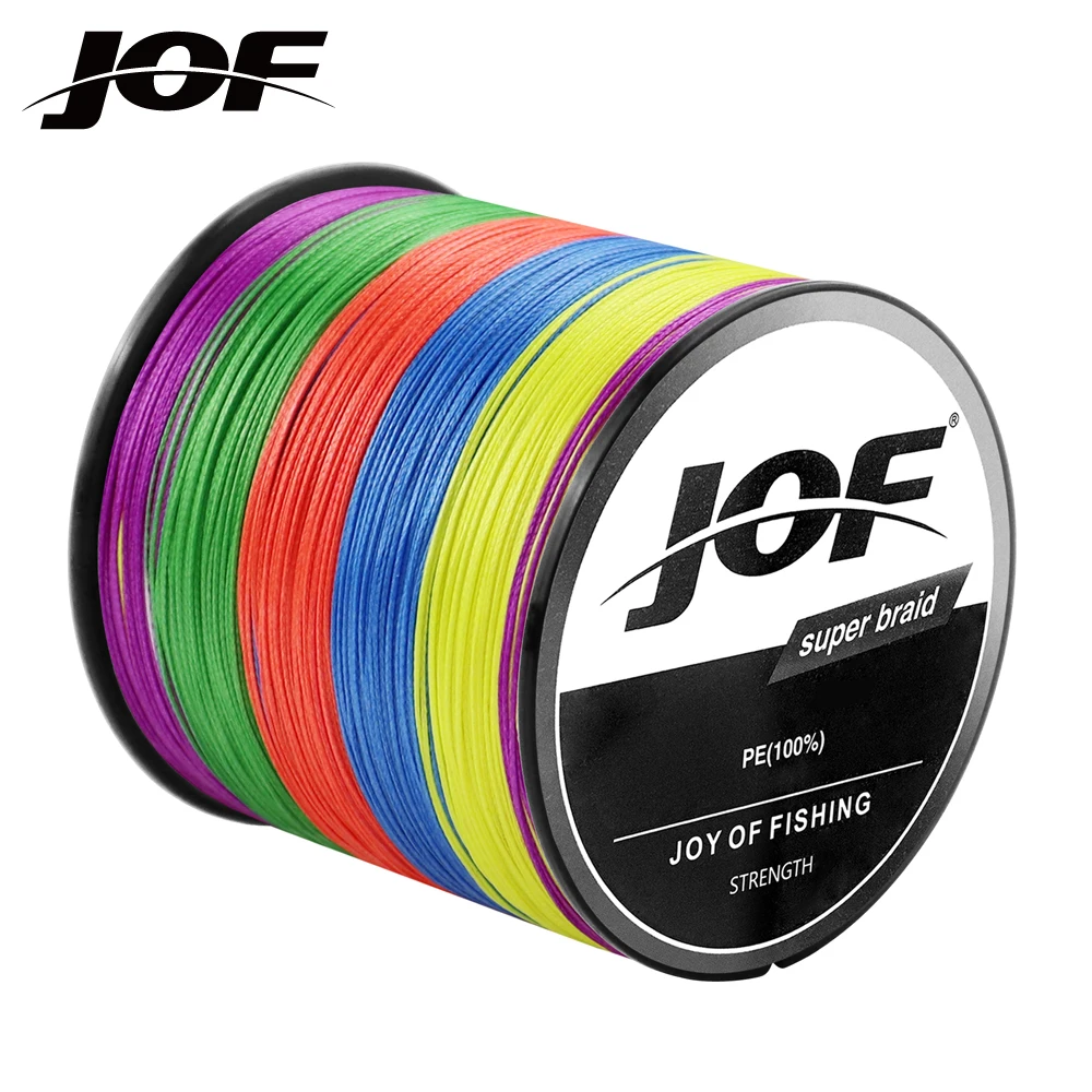 Jof Treccia Lenza 300M 8 Fili Multifilamento Filo Da Pesca Pesca Alla Carpa 22 31 41 50 61 72 88Lb