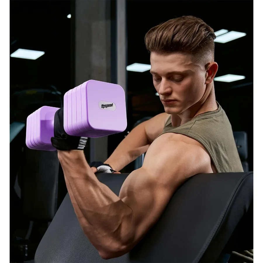 25LB Each Adjustable Dumbbell Set Free Weights Dumbbells Set for Women Men Hand Weights Sets Adjust Dumbbell Weight Sets for Hom