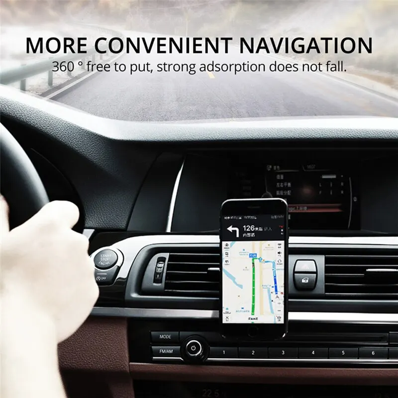 Magnetic Car Phone Holder Stand Air Vent Magnet Car Mount GPS Smartphone Mobile Support
