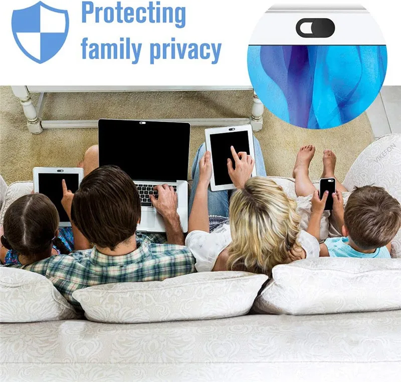 Webcam Cover Shutter Magnet Slider Plastic For iPad Tablet Web Laptop Pc Camera Mobile Phone Lenses Privacy Sticker