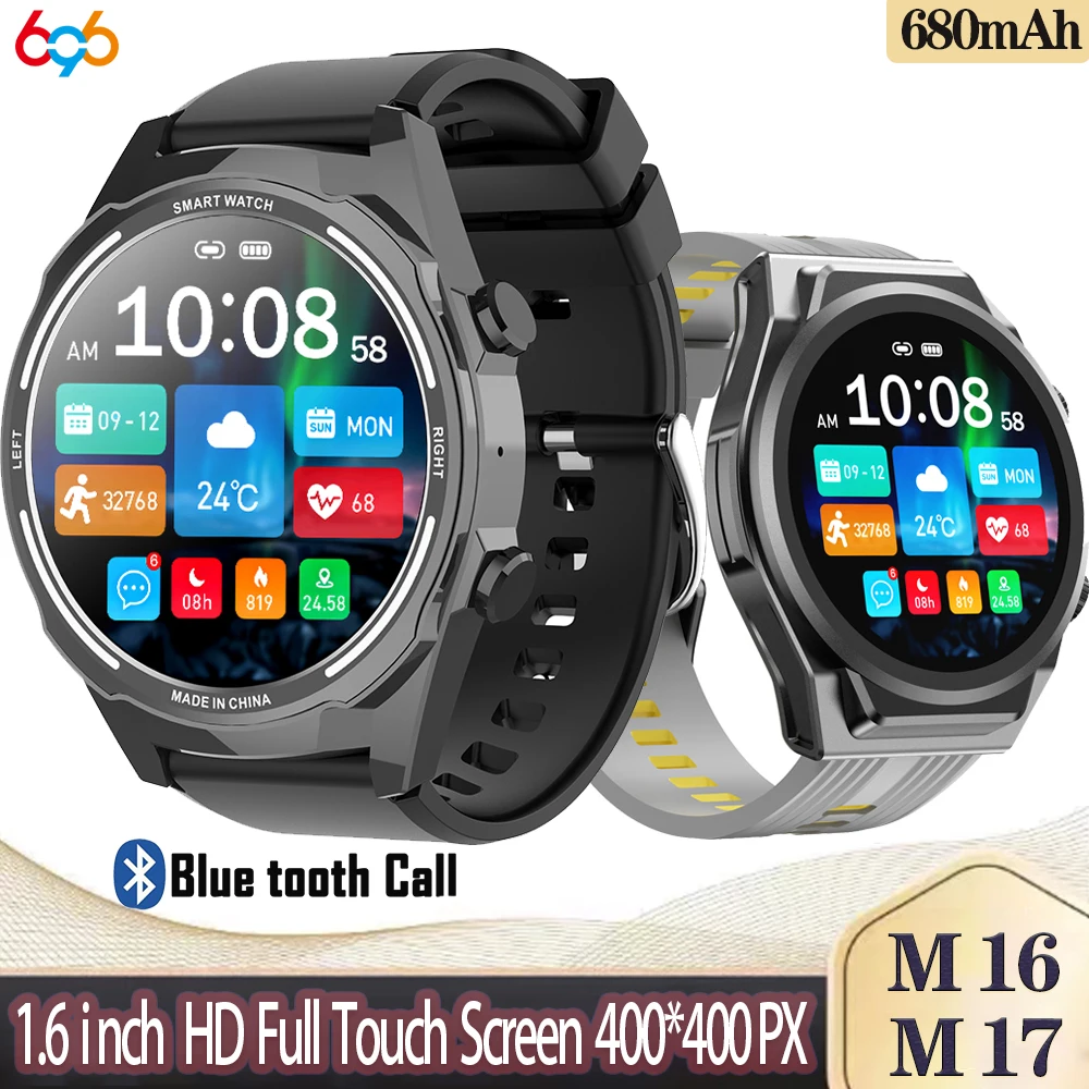 

1.6 Inch 400*400 Touch Screen Blue Tooth Call Remind Smart Watch Heartrate Test Sports Fitness Waterproof Women Smartwatch Men