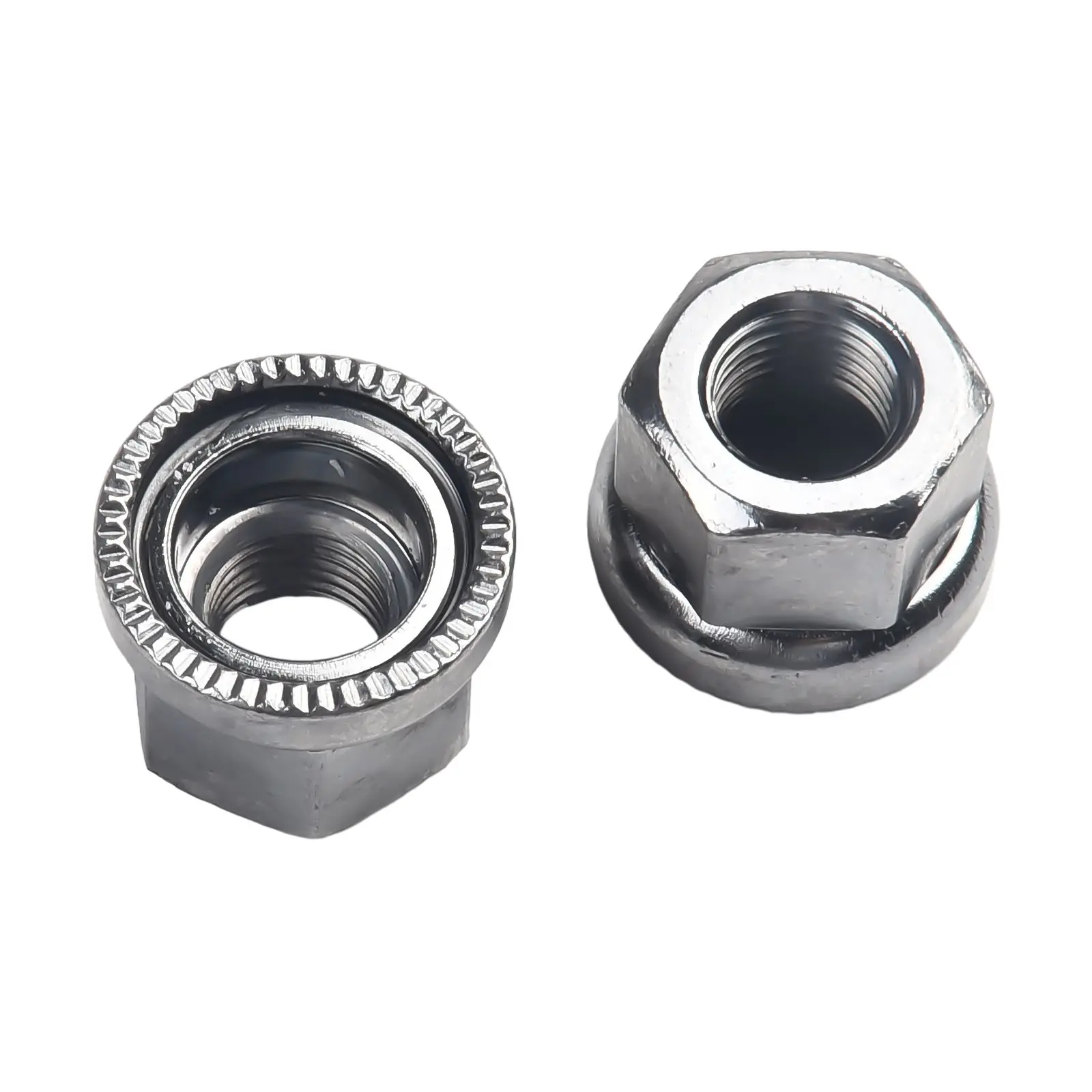 

2pcs Nuts Stainless Steel Bike/Cycling Wheel Axle Track Nuts Sizes M9/M10 For Dead-flying Front/rear Hubs Bicycle Accessories
