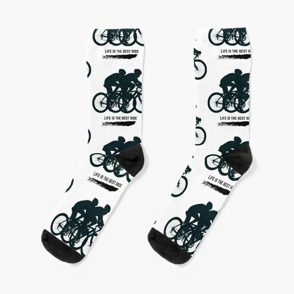 

Bicycle ride Socks Antiskid soccer happy Socks Woman Men's