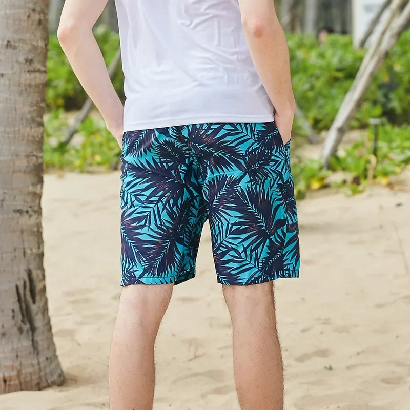 Beach pants men's quick-drying loose large size swimming surfing hot spring vacation quick-drying big pants women shorts