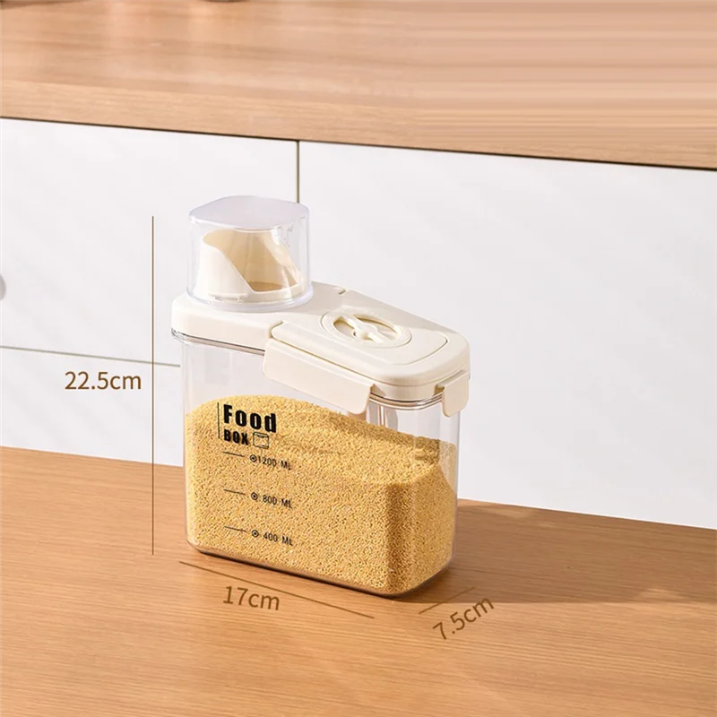 Sealed Coarse Grain Tank Household Kitchen Rice Storage Tank Insect-Proof Moisture-Proof Grain Storage Barrel-AC82