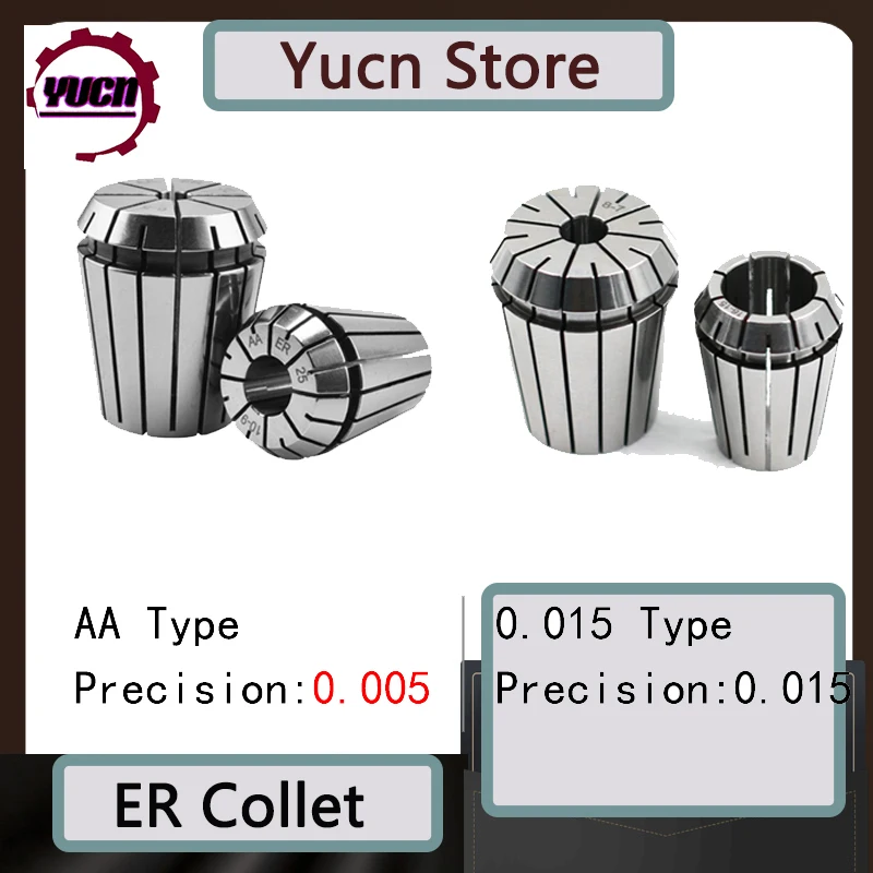 Spring Collet Collet Chuck Spring Collet Chuck Engraving Collet Chuck ER11-ER40 Collet Chuck Engraving Machine Spindle Milling Cutter CNC Lathe Tool Drill Collets
