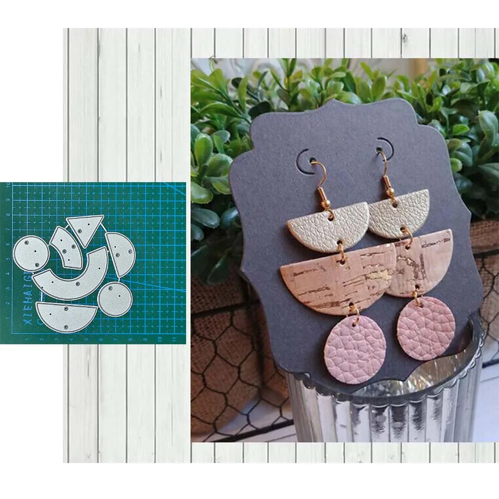 

Металлические Вырубные штампы для сережек для рукоделия рамка для скрапбукинга альбома бумажная фотобумага