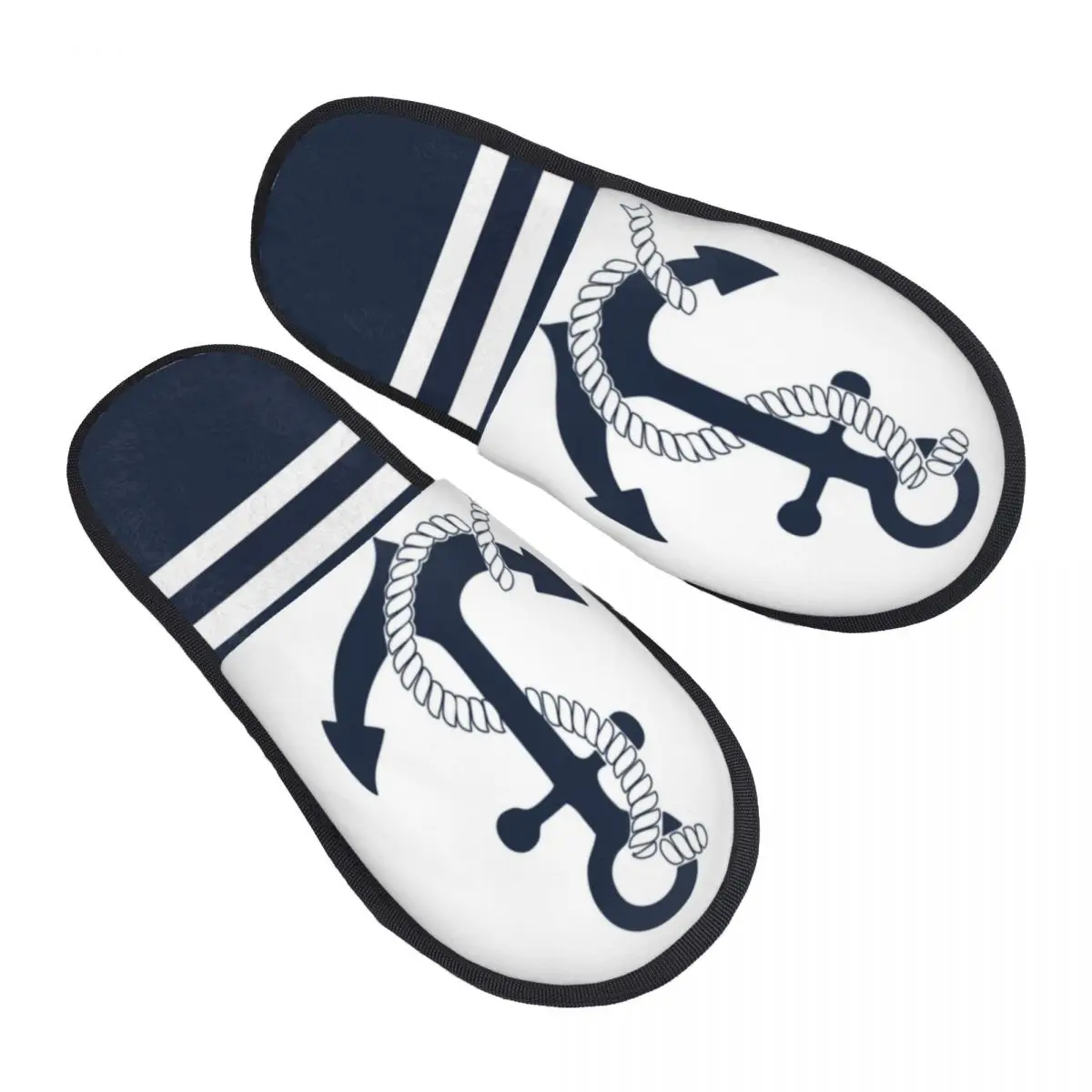 

Memory Foam Slippers Women Comfy Warm Sailing Sailor House Slippers