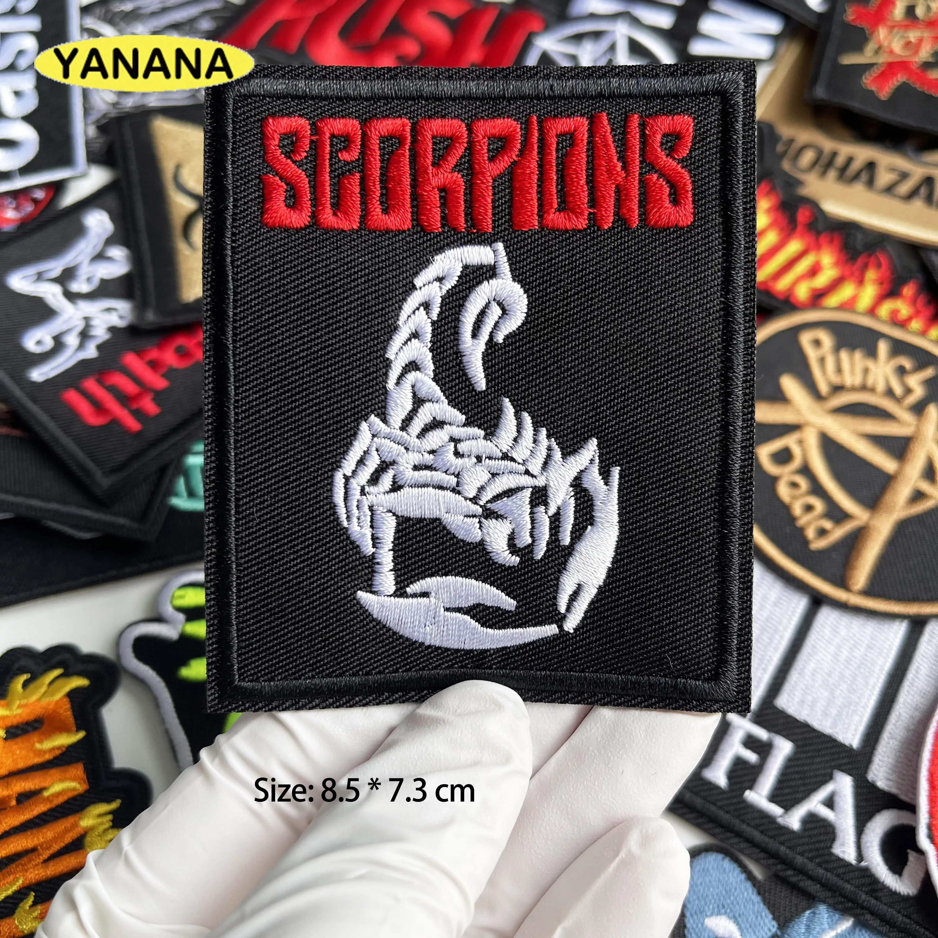 Punk Rock Band Eisen auf Patch für Kleidung Stickerei Abzeichen Heavy Metal Kleidung Aufkleber Nähen Jacke Jeans Applikationen – Detail 13