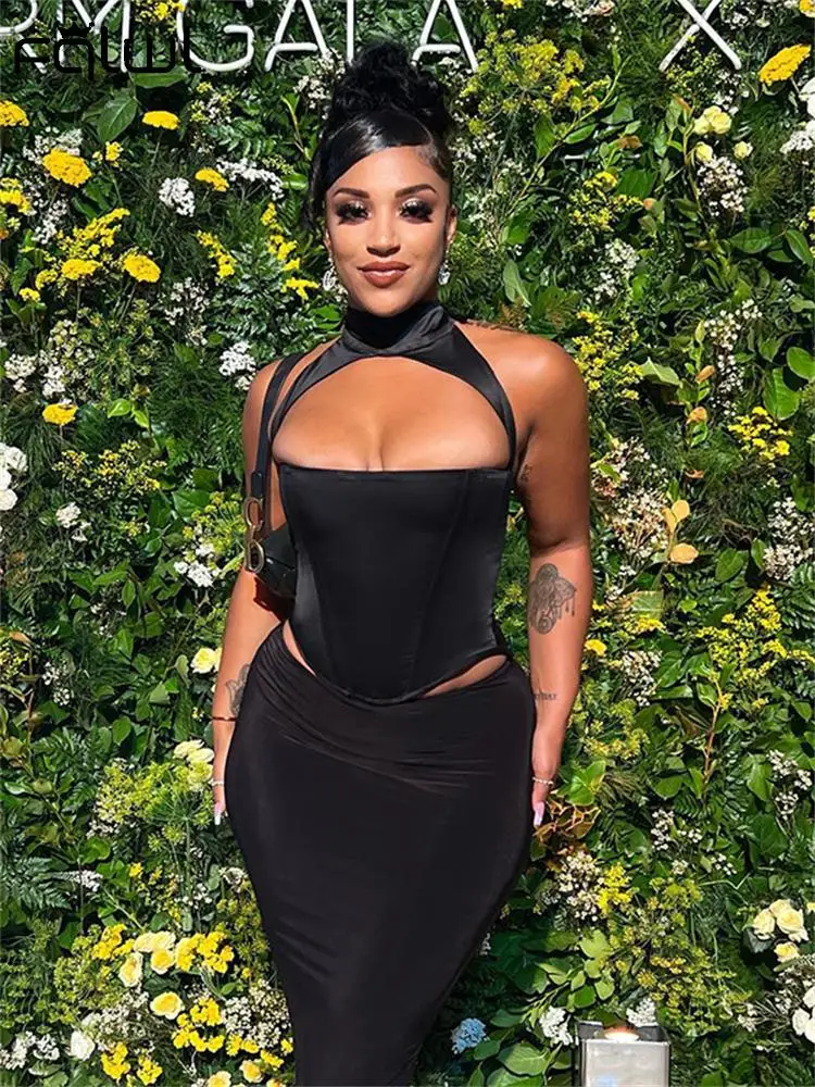 

Женская атласная блузка без рукавов, с открытой спиной