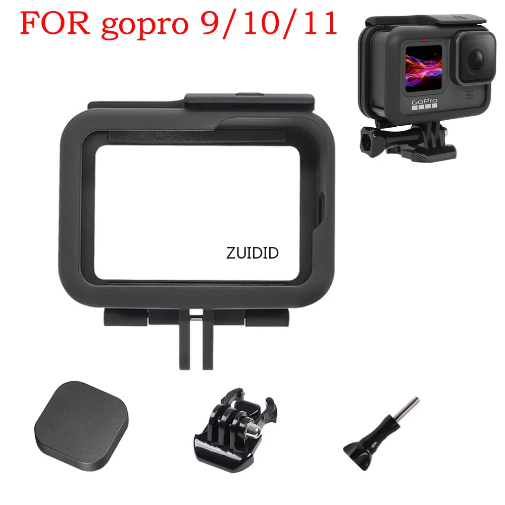 Custodia Per Montaggio Su Telaio Con Apertura Laterale Per Gopro Hero 11/10/9 Custodia Protettiva Nera Cornice Per Bordo Gopro Hero 9 10 Black Action 