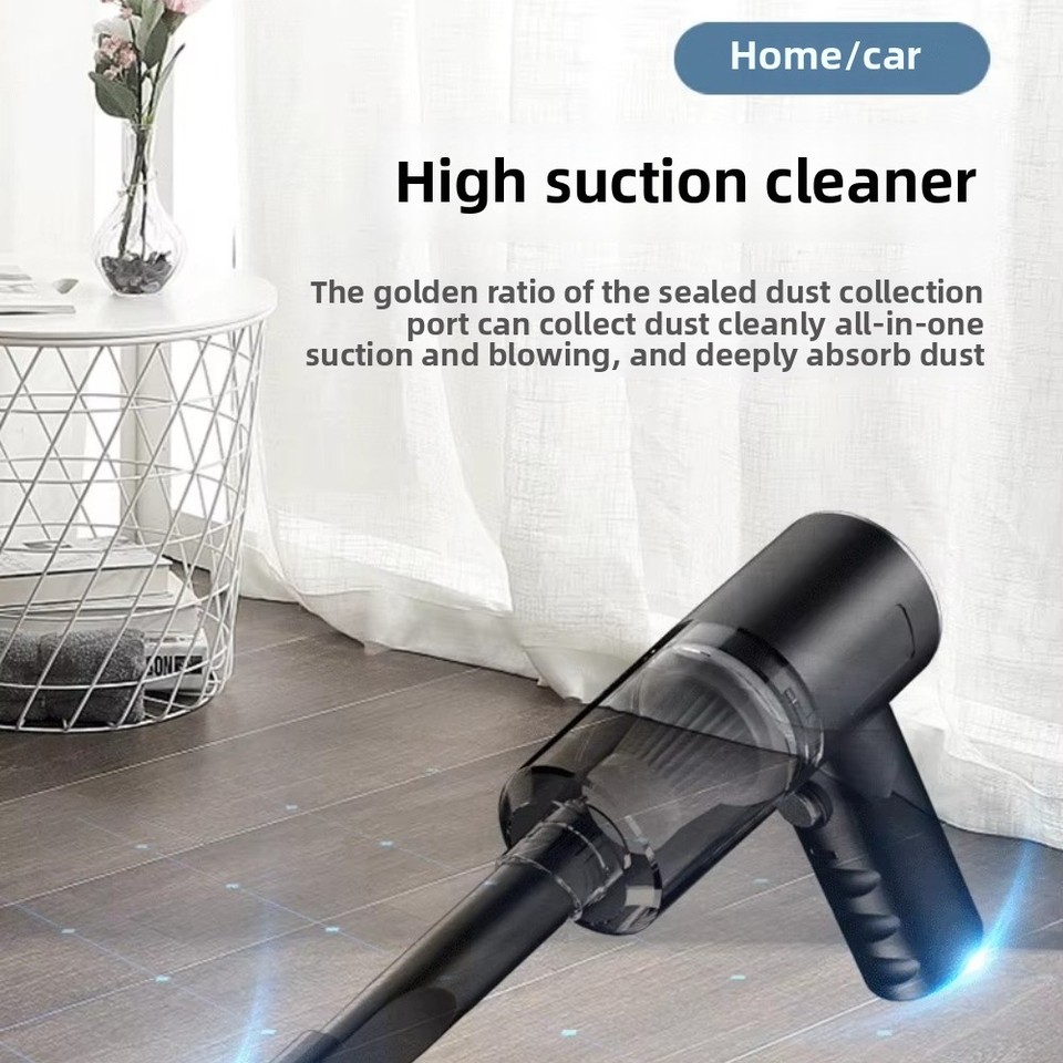 1PCS 4000PA High Quality Vacuum Cleaner USB Charging Car Household Vacuum Cleaner Strong Suction Power Easy to Use