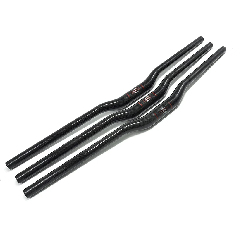 Carbon handlebar mountain bike bicycle handlebar 3k 31.8*600 760mm swallow-shaped