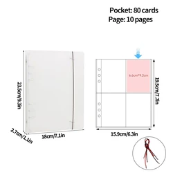 Versatile Photocard Binder with 2 - 15 Grid Sleeves and Decorative Background Paper (S3)