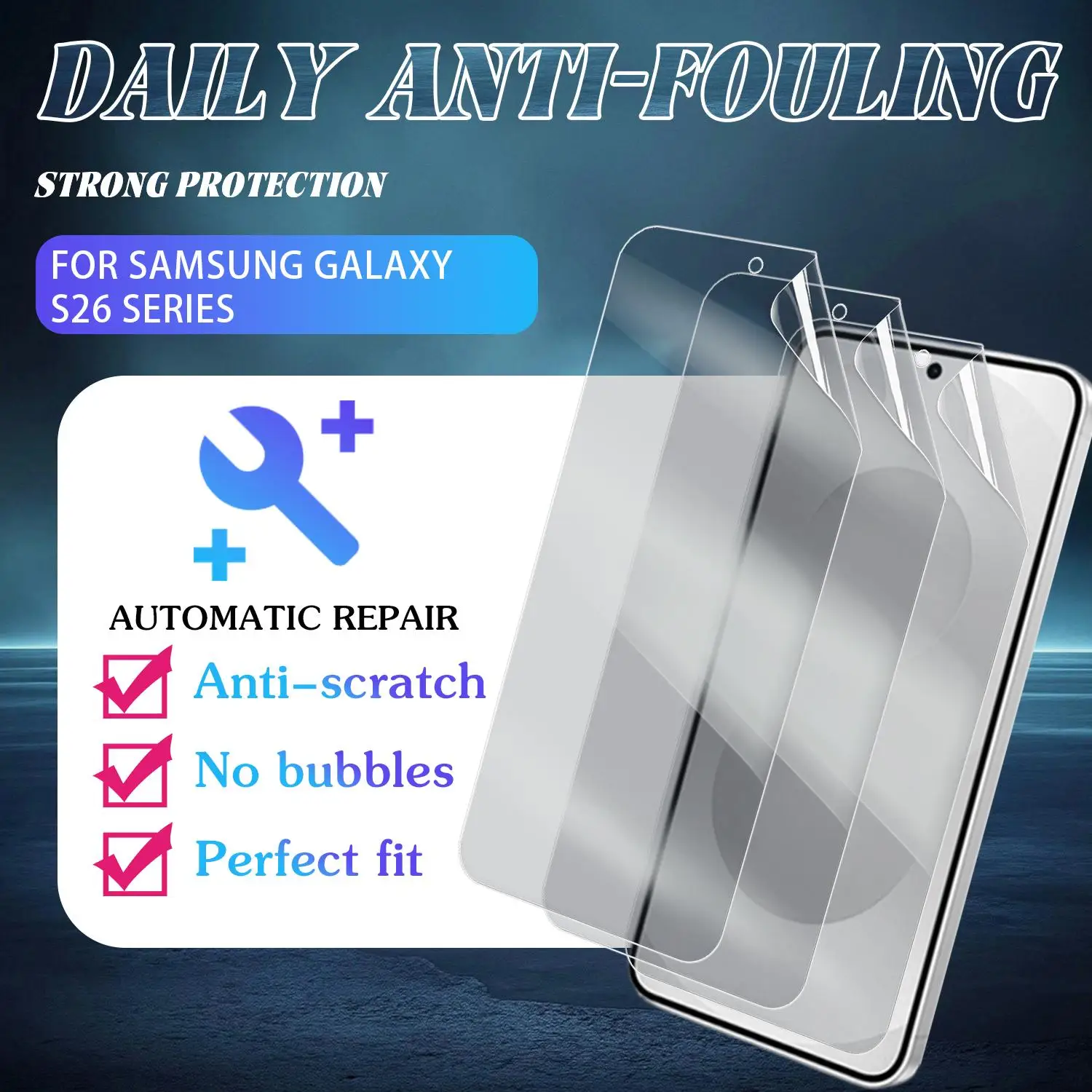 Hydrogel Electroplated HD Soft TPU Screen Protector Film
