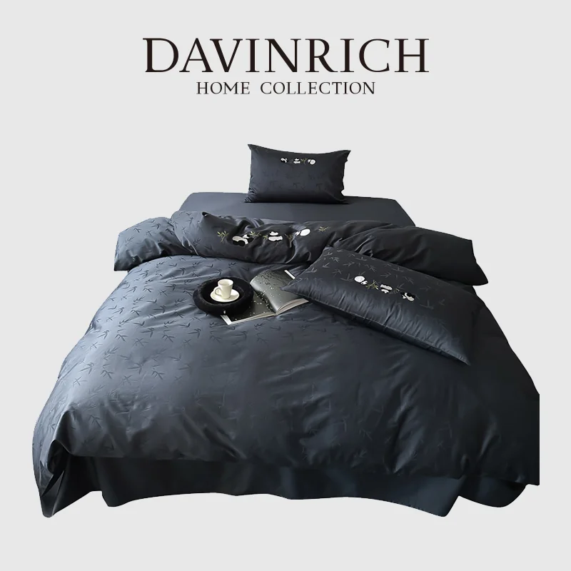 

DAVINRICH, французский, ретро, китайский, панда, бамбуковый, двойной комплект пододеяльников, роскошный хлопковый комплект постельного белья Insta, популярный домашний декор
