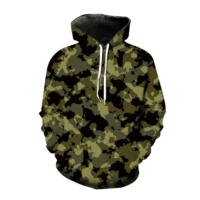 thumbnail image 1 of Sudadera con capucha de estilo militar para hombre y mujer, ropa de calle con estampado 3D de camuflaje, estilo Harajuku, 1 of 3