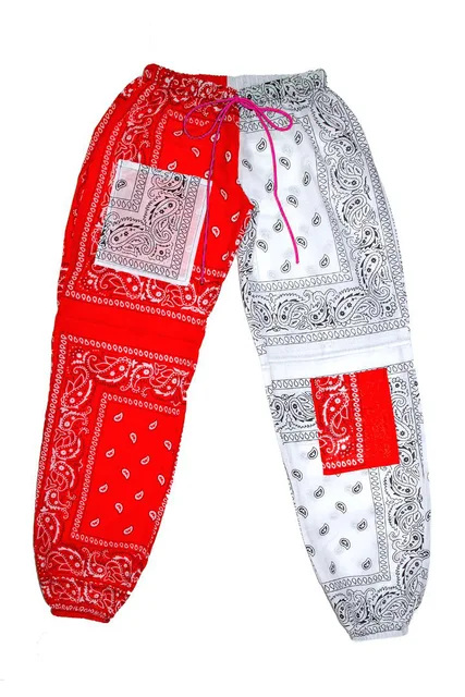 Pink Paisley Bandana Print Pant For 